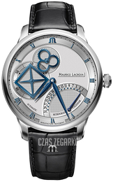 Maurice Lacroix Masterpiece Srebrny/Skóra Ø43 mm MP6058-SS001-110-1