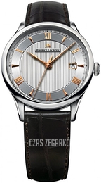 Maurice Lacroix Masterpiece Srebrny/Skóra Ø38 mm MP6407-SS001-110