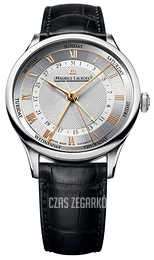 Maurice Lacroix Masterpiece Srebrny/Skóra Ø40 mm MP6507-SS001-111-1