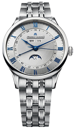 Maurice Lacroix Masterpiece Srebrny/Stal Ø40 mm MP6607-SS002-110-1