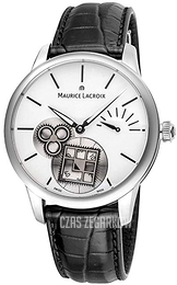 Maurice Lacroix Masterpiece Square Wheel Biały/Skóra Ø43 mm MP7158-SS001-101-1