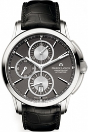 Maurice Lacroix Pontos Szary/Skóra Ø43 mm PT6188-SS001-830