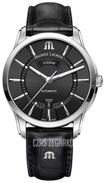 Maurice Lacroix Pontos Czarny/Skóra Ø41 mm PT6358-SS001-330-1