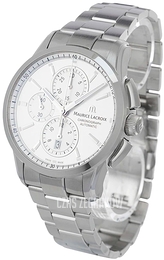 Maurice Lacroix Pontos Chronographe Srebrny/Stal Ø43 mm PT6388-SS002-130-1