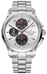 Maurice Lacroix Pontos Chronographe Srebrny/Stal Ø43 mm PT6388-SS002-131-1