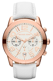 Michael Kors Mercer Srebrny/Skóra Ø41 mm MK2289