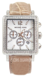 Michael Kors Biały/Skóra 30x35 mm MK2318