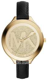 Michael Kors Runway Żółte złoto/Skóra Ø42 mm MK2392