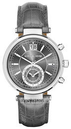 Michael Kors Sawyer Szary/Skóra Ø39 mm MK2432