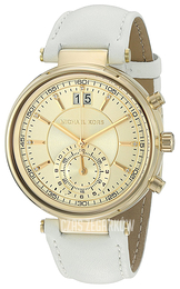 Michael Kors Żółte złoto/Skóra Ø38 mm MK2528
