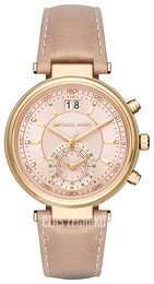 Michael Kors Sawyer Różowe złoto/Skóra Ø39 mm MK2529