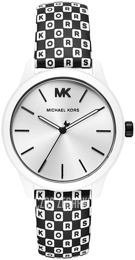 Michael Kors Srebrny/Skóra Ø38 mm MK2846