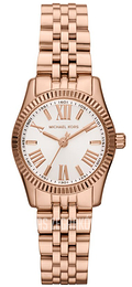 Michael Kors Lexington Biały/Stal w kolorze różowego złota Ø26 mm MK3230