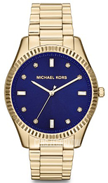 Michael Kors Blake Niebieski/Stal w odcieniu złota Ø42 mm MK3240