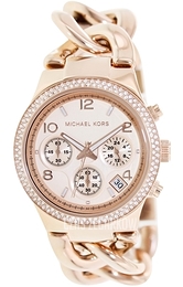 Michael Kors Runway Różowe złoto/Stal w kolorze różowego złota Ø38 mm MK3247
