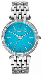 Michael Kors Niebieski/Stal Ø39 mm MK3403