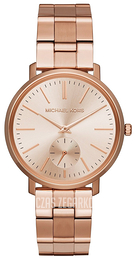 Michael Kors Jaryn Różowe złoto/Stal w kolorze różowego złota Ø38 mm MK3501
