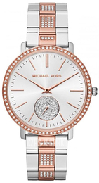 Michael Kors Jaryn Srebrny/Stal w kolorze różowego złota Ø38 mm MK3660