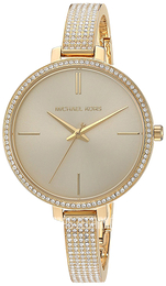 Michael Kors Jaryn Kremowy/Stal w odcieniu złota Ø36 mm MK3784