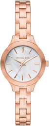 Michael Kors Runway Biały/Stal w kolorze różowego złota Ø28 mm MK3872
