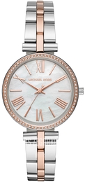 Michael Kors Maci Biały/Stal w kolorze różowego złota Ø34 mm MK3969