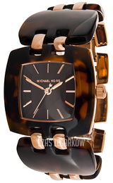 Michael Kors Brązowy/Stal w kolorze różowego złota MK4255