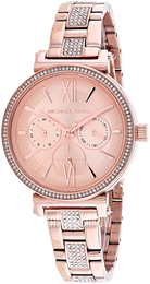 Michael Kors Sofie Różowe złoto/Stal w kolorze różowego złota Ø36 mm MK4354