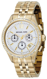 Michael Kors Biały/Stal w odcieniu złota Ø32 mm MK5019
