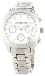 Michael Kors Biały/Stal Ø34 mm MK5092