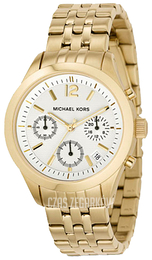 Michael Kors Biały/Stal w odcieniu złota Ø38 mm MK5192