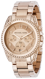 Michael Kors Blair Różowe złoto/Stal w kolorze różowego złota Ø39 mm MK5263