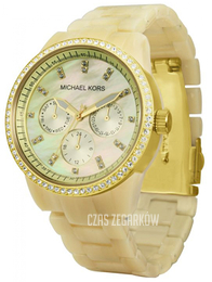 Michael Kors Glitz Żółte złoto/Plastik Ø40 mm MK5281