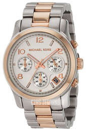 Michael Kors Runway Srebrny/Stal w kolorze różowego złota Ø38 mm MK5315