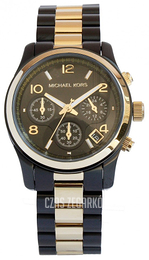 Michael Kors Czarny/Stal w odcieniu złota Ø38 mm MK5383