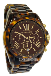 Michael Kors Bradshaw Brązowy/Żywica z tworzywa sztucznego Ø43 mm MK5839