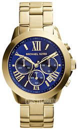 Michael Kors Bradshaw Niebieski/Pozlacana Ø39 mm MK5923