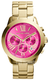 Michael Kors Bradshaw Różowy/Stal w odcieniu złota Ø42 mm MK5924