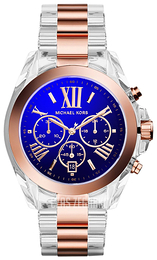 Michael Kors Niebieski/Stal w kolorze różowego złota Ø43 mm MK5950