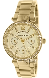 Michael Kors Parker Żółte złoto/Stal w odcieniu złota Ø33 mm MK6056
