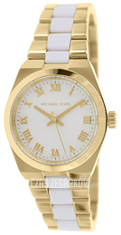 Michael Kors Biały/Stal w odcieniu złota Ø50 mm MK6122