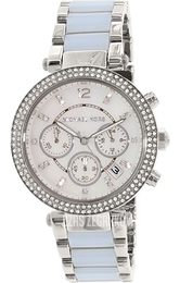 Michael Kors Parker Srebrny/Żywica z tworzywa sztucznego Ø39 mm MK6138