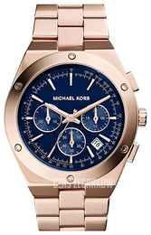 Michael Kors Reagan Niebieski/Stal w kolorze różowego złota Ø41.5 mm MK6148