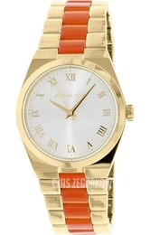 Michael Kors Channing Żółte złoto/Żywica z tworzywa sztucznego Ø38 mm MK6153