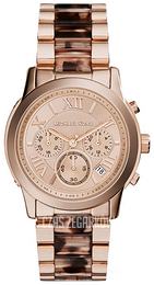 Michael Kors Cooper Różowe złoto/Żywica z tworzywa sztucznego Ø39 mm MK6155