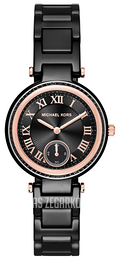 Michael Kors Czarny/Czeramiczna Ø33 mm MK6242