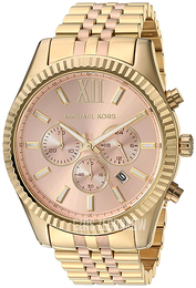 Michael Kors Lexington Różowe złoto/Stal w kolorze różowego złota Ø44 mm MK6473
