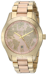 Michael Kors Layton Różowe złoto/Stal w kolorze różowego złota Ø44 mm MK6476