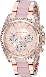 Michael Kors Różowe złoto/Żywica z tworzywa sztucznego Ø39 mm MK6763