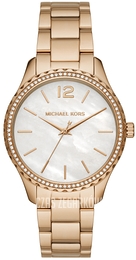 Michael Kors Layton Biały/Pozlacana Ø38 mm MK6870