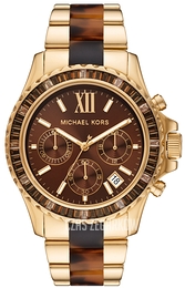 Michael Kors Everest Brązowy/Pozlacana Ø42 mm MK6973